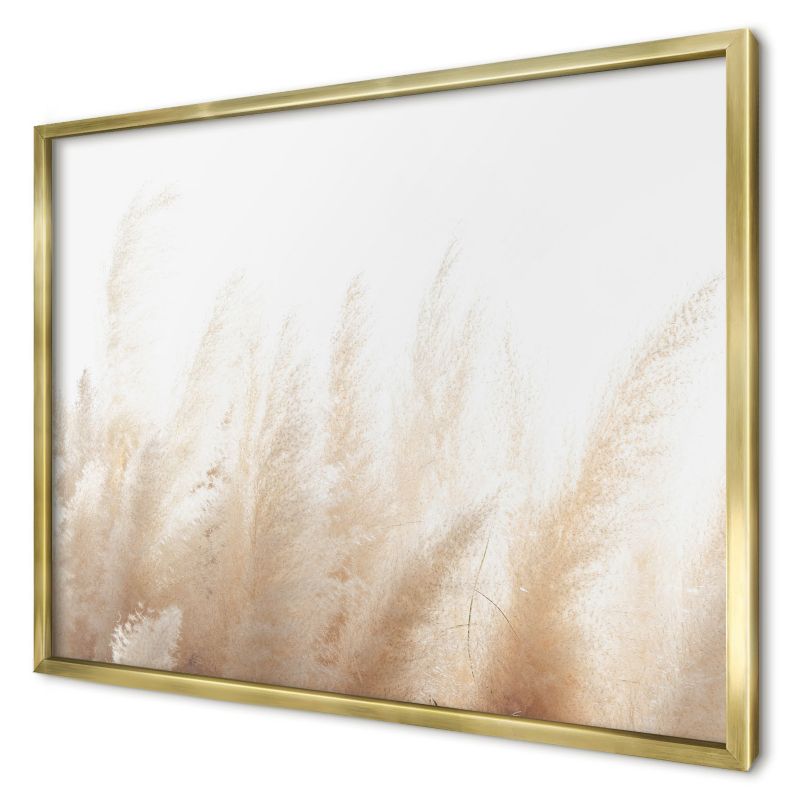 Dekoracyjna tablica magnetyczna Wallfluent 70x50 Trawy eteryczne w złotej ramie 1szt