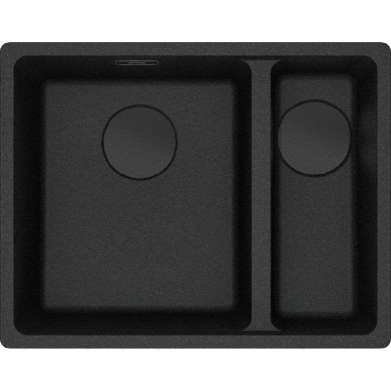 Zlewozmywak MRG 160-34-15 SBR onyx, czarny odpływ 1szt.