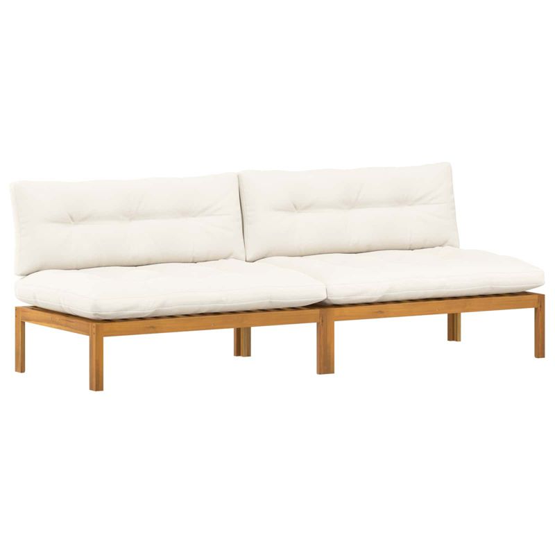 Sofa ogrodowa WaszeMeble z akacji brązowa z poduszkami WM-3418148 1 szt.