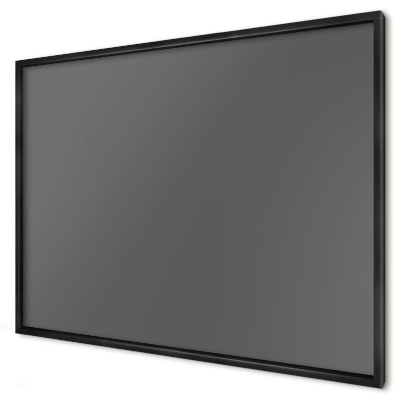 Magnetyczna tablica ozdobna Wallfluent 100x70 Szary ciemny w czarnej ramie 1szt