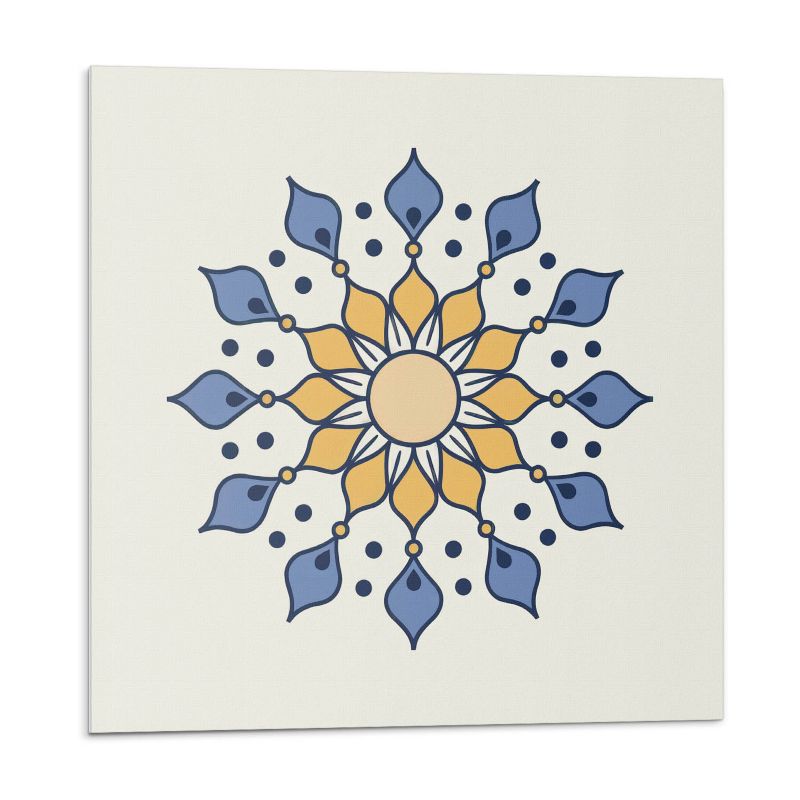 Kafelki samoprzylepne Wallfluent 50x50 cm Wzór mandali z kwiatowymi detalami 4 szt.