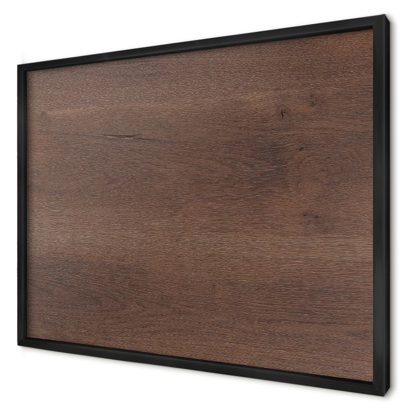 Dekoracyjna tablica magnetyczna Wallfluent 70x50 drewno brązowe w czarnej ramie 1szt