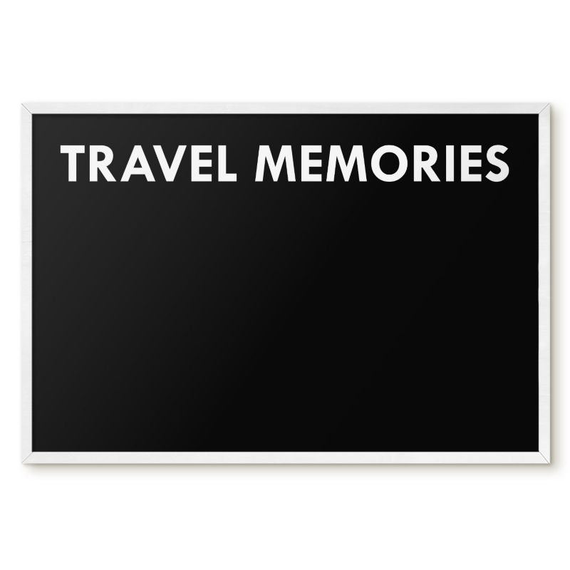 Tablica Na Magnesy Tulup 60x40 cm Travel memories 7 - Biała rama Do salonu, sypialni 1 szt.