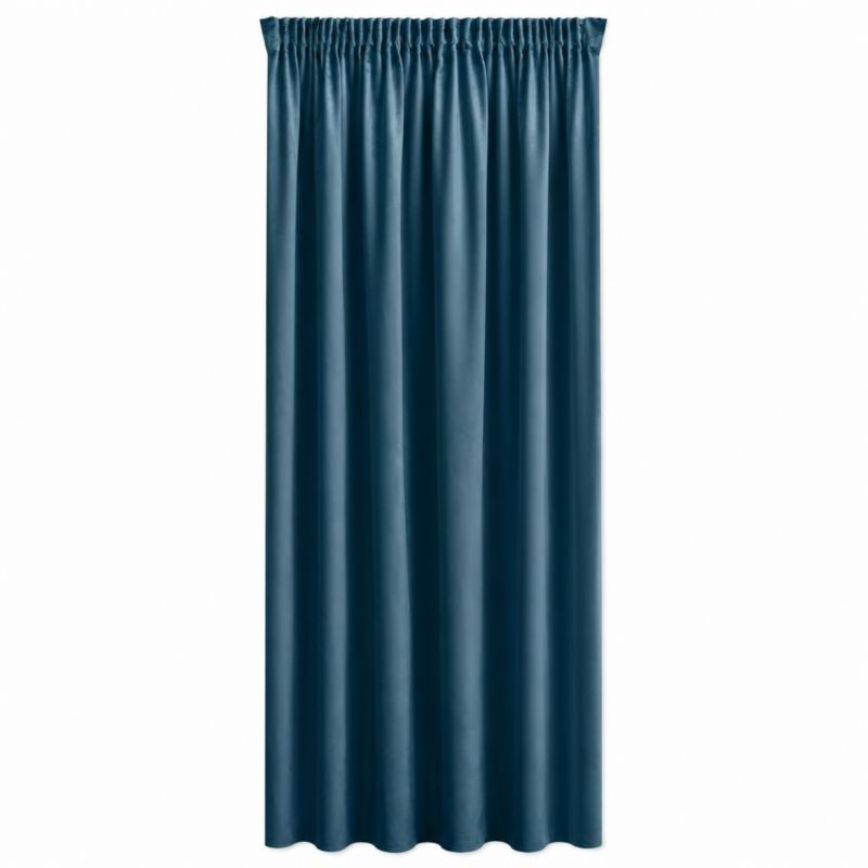 Zasłona gotowa taśma Eurofirany 140x270 niebieski 1 sztuka