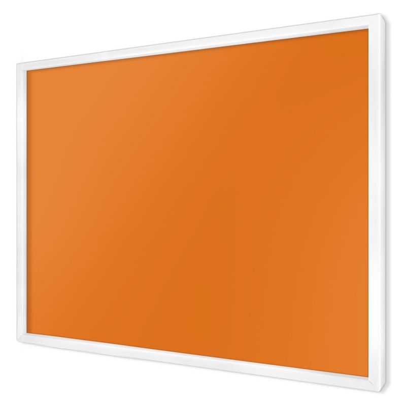 Ozdobna tablica magnetyczna Wallfluent 70x50 Mocny pomarańczowy w białej ramie 1szt