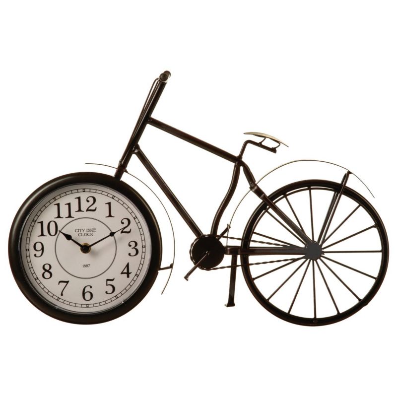Zegar Vintage Rower Atmosphera czarny metal 50x80 cm 1 szt.