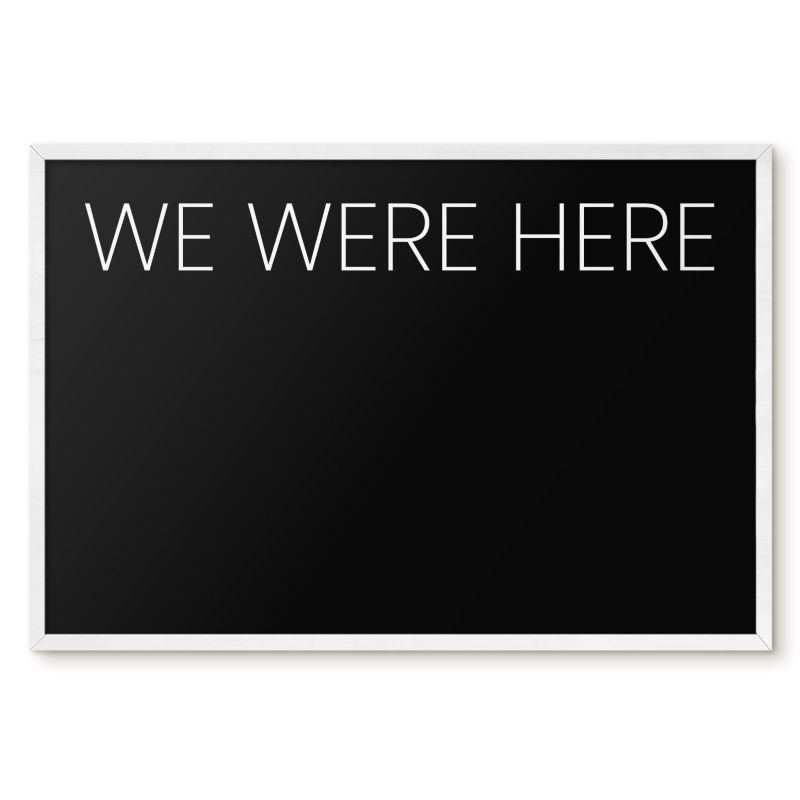 Tablica Do Magnesów Tulup 60x40 cm We were here 8 - Biała rama Do salonu, sypialni 1 szt.
