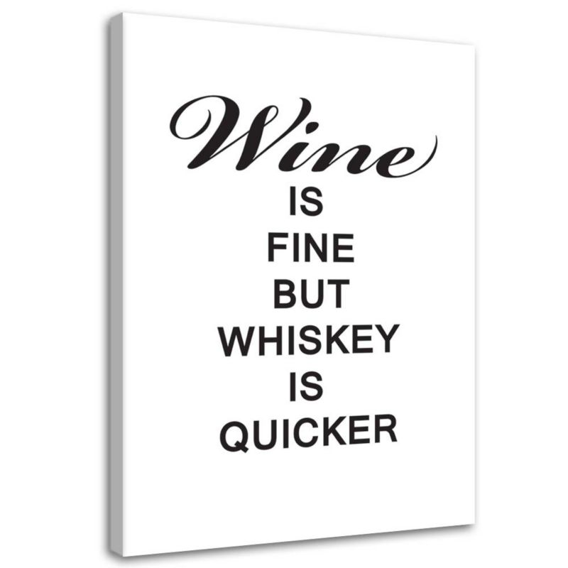Obraz na płótnie Feeby Wino i whiskey 40x60cm 1szt