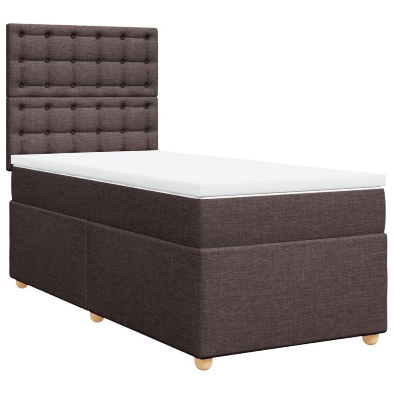 Łóżko kontynentalne WaszeMeble 100x200 cm brązowe WM-3291208 1 szt.