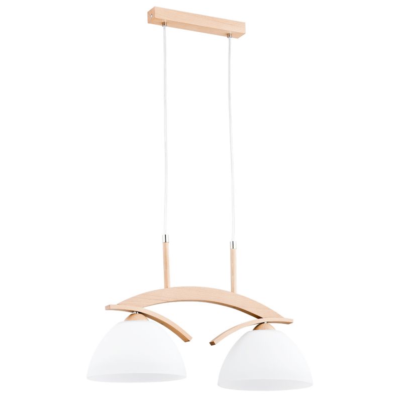 Lampa wisząca drewno Alfa FLOP jasne drewno 2xE27x15W IP20 wym:95x62x25cm - 1 szt.