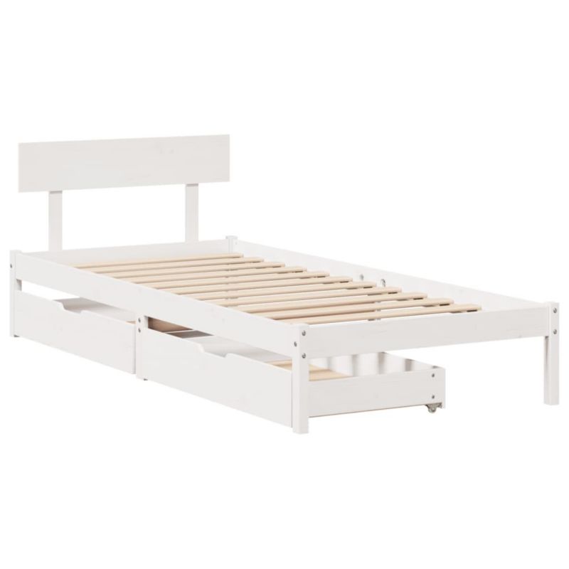 Łóżko drewniane WaszeMeble 90x190 cm biała WM-3301501 1 szt.