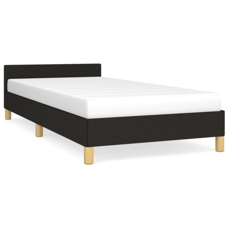 Łóżko tapicerowane WaszeMeble 90x200 cm czarna WM-347385 1 szt.