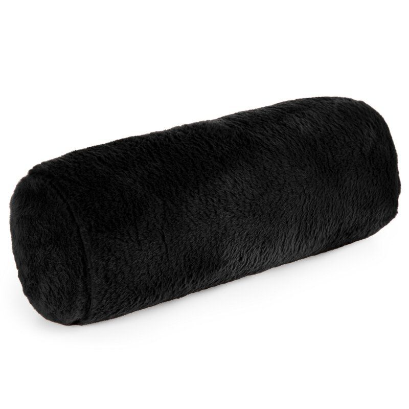 Poduszka dekoracyjna wałek Eurofirany Nina 15 x 45 cm czarna 1 szt.