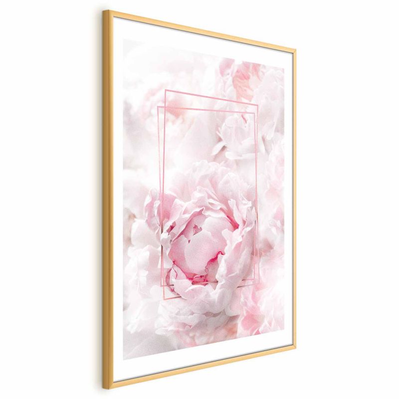 Plakat Artgeist Ulotne piękno 40x60 cm z ramą złotą z marginesem 1 szt