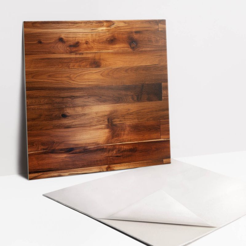 Kafelki samoprzylepne Tulup 30x30 cm Ciemne deski 9 szt.