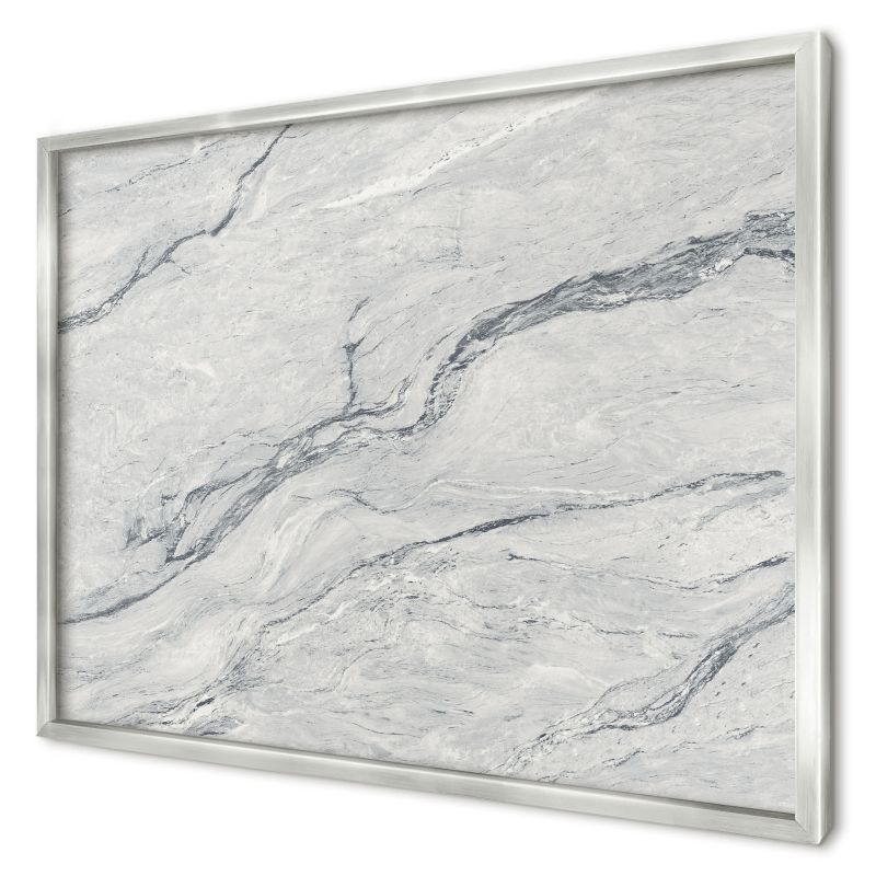 Magnetyczna tablica ozdobna Wallfluent 70x50 Szara elegancja w srebrnej ramie 1szt