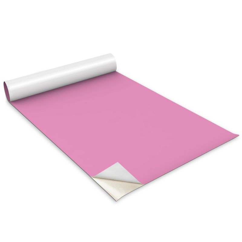 Folia Samoprzylepna Do Mebli Wallfluent 100x50 cm Kolor Jasno Różowy Matowa Okleina Dekoracyjna 1 rol.