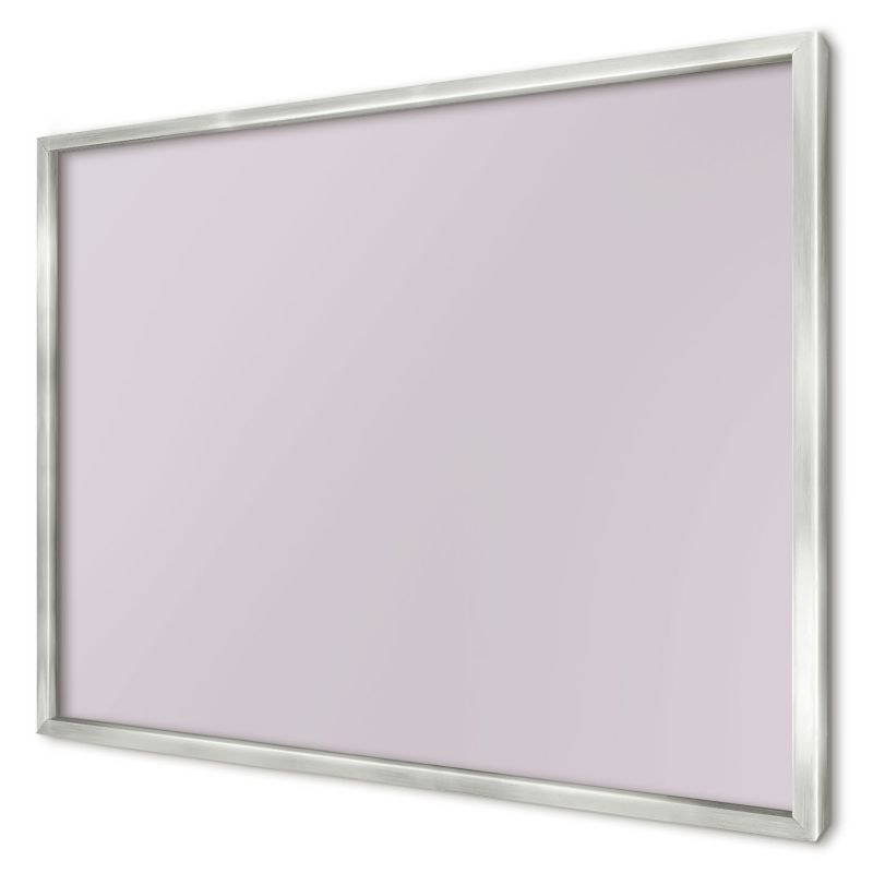 Tablica magnetyczna do salonu Wallfluent 70x50 Jasny liliowy w srebrnej ramie 1szt