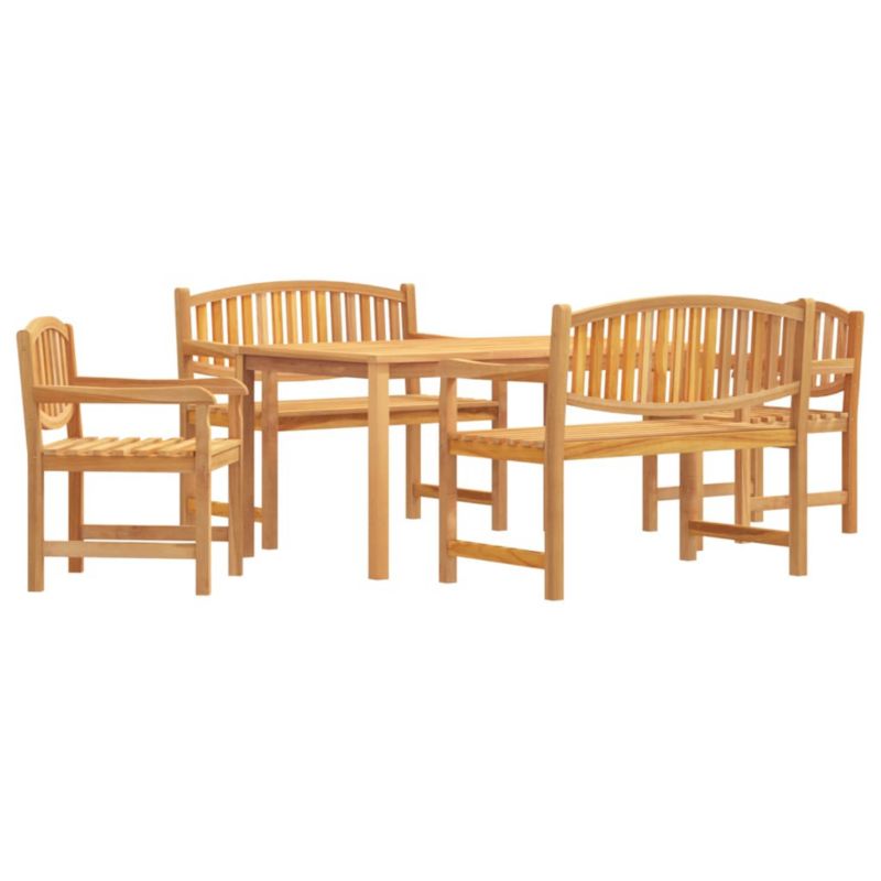 Zestaw mebli ogrodowych WaszeMeble z drewna brązowy WM-3157942 1 kpl
