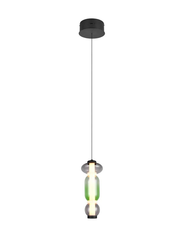 Lampa wisząca Trio MINERVA czarna LED 8W 4000K 800lm IP20 - 1 szt.