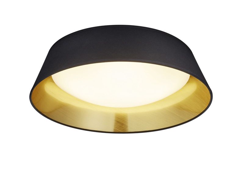 Plafon sufitowy RL Ponts czarno-złoty LED 18W 3000K 1700 lm IP20 wym: 12 x 45 x 45 cm tkanina - 1 szt.
