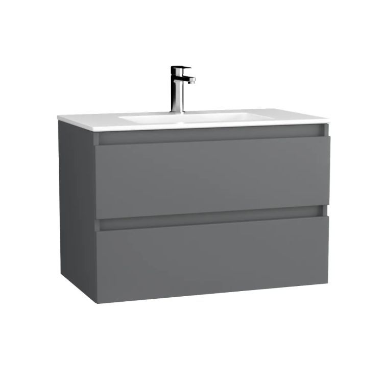 Szafka pod umywalkę KROFAM ARCO 80 cm grafit 1 szt.