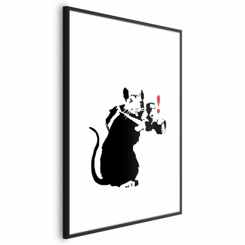 Plakat Artgeist Szczur fotograf 40x60 cm z ramą czarną 1 szt