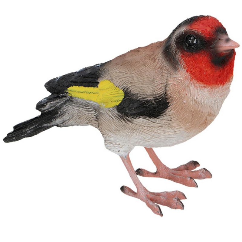 Figurka ogrodowa ptaszek szczygieł Esschert Design kolorowa dekoracyjna 8,5x12 cm 1 szt.