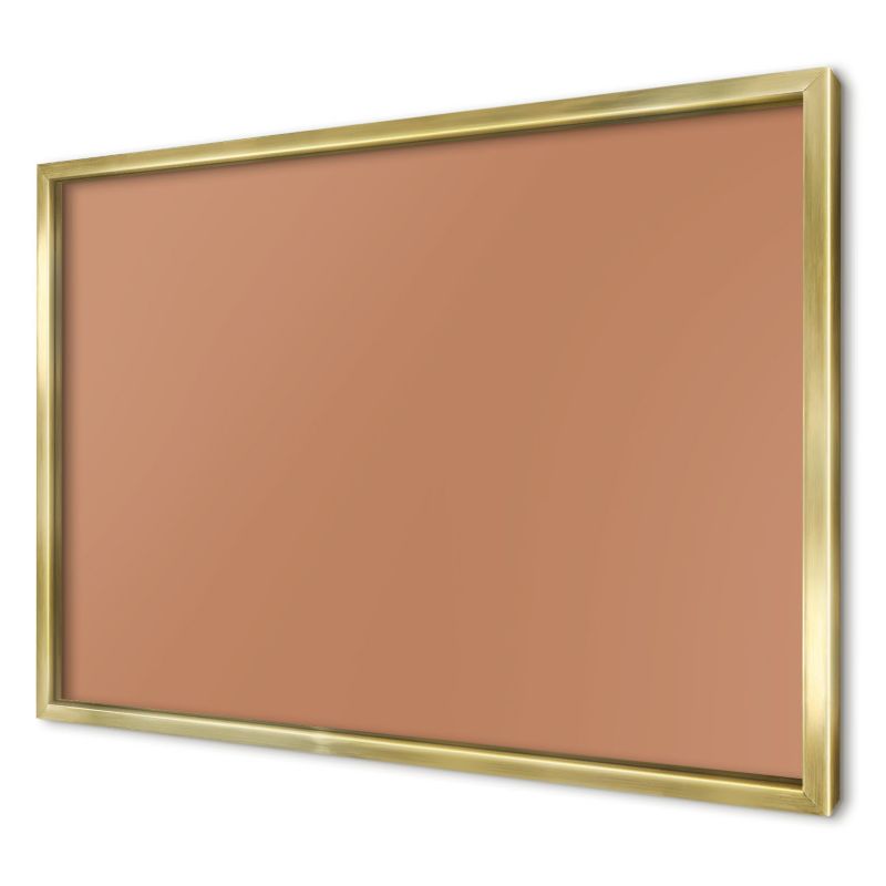 Dekoracyjna tablica magnetyczna Wallfluent 60x40 Zgaszony pomarańczowy w złotej ramie 1szt