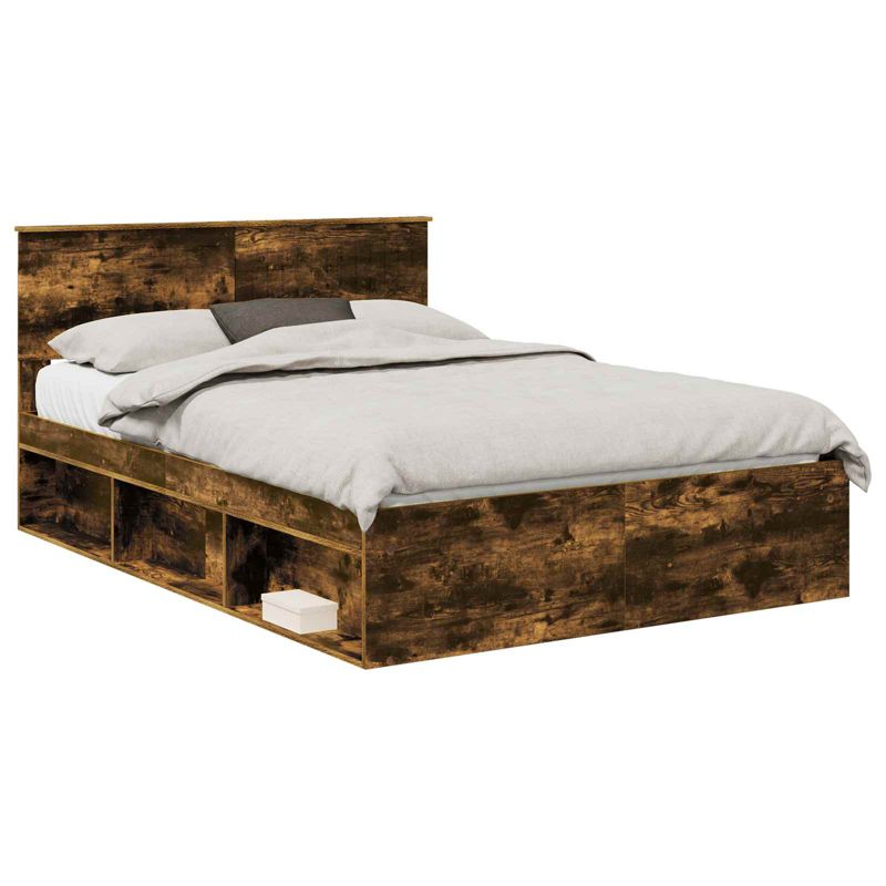 Łóżko Drewniane WaszeMeble 135x190 cm Brązowe WM-3410613 1 szt.