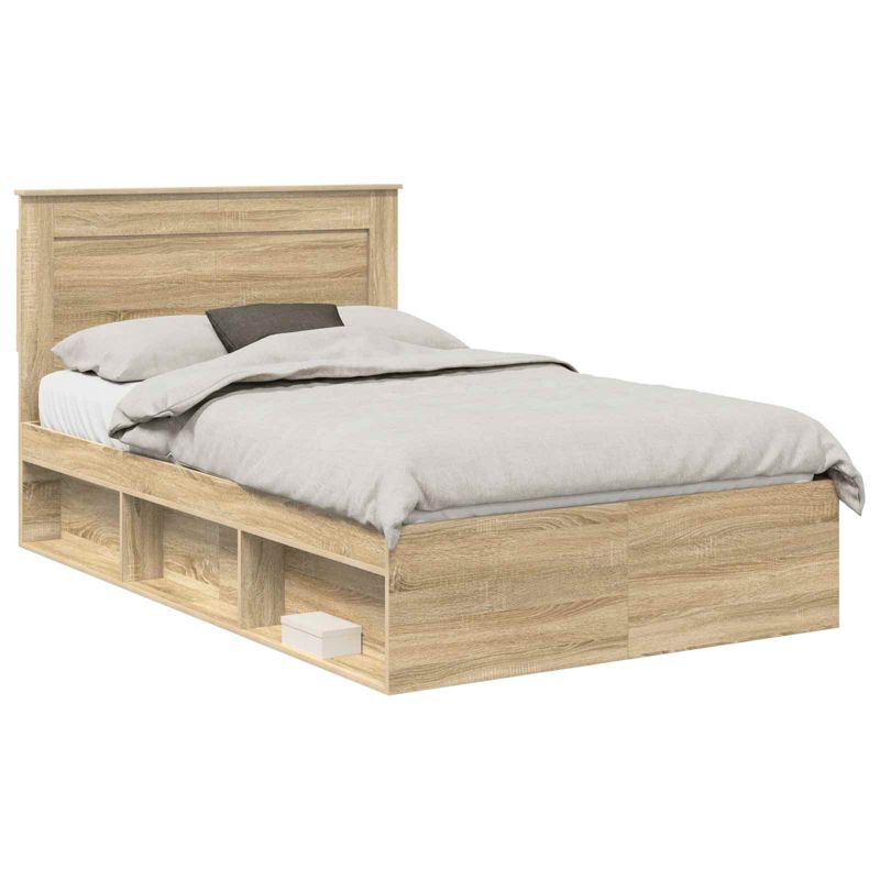 Łóżko Drewniane WaszeMeble 120x190 cm Brązowe WM-3410106 1 szt.