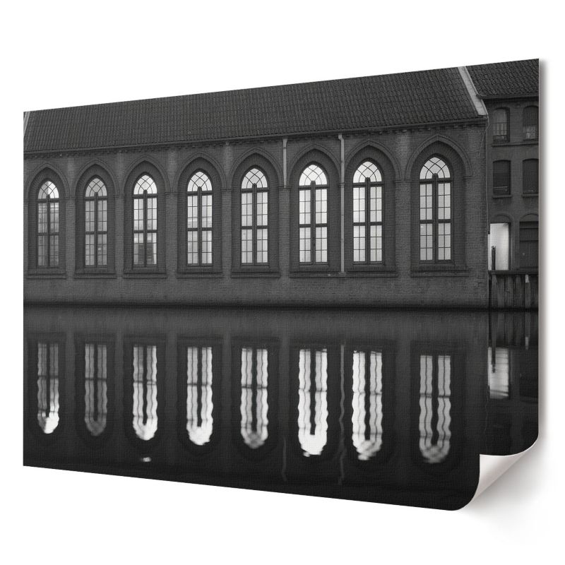 Plakat na płótnie Wallfluent Format A4 Czarno-białe odbicie Kolektyw Soft Structure 1 szt.