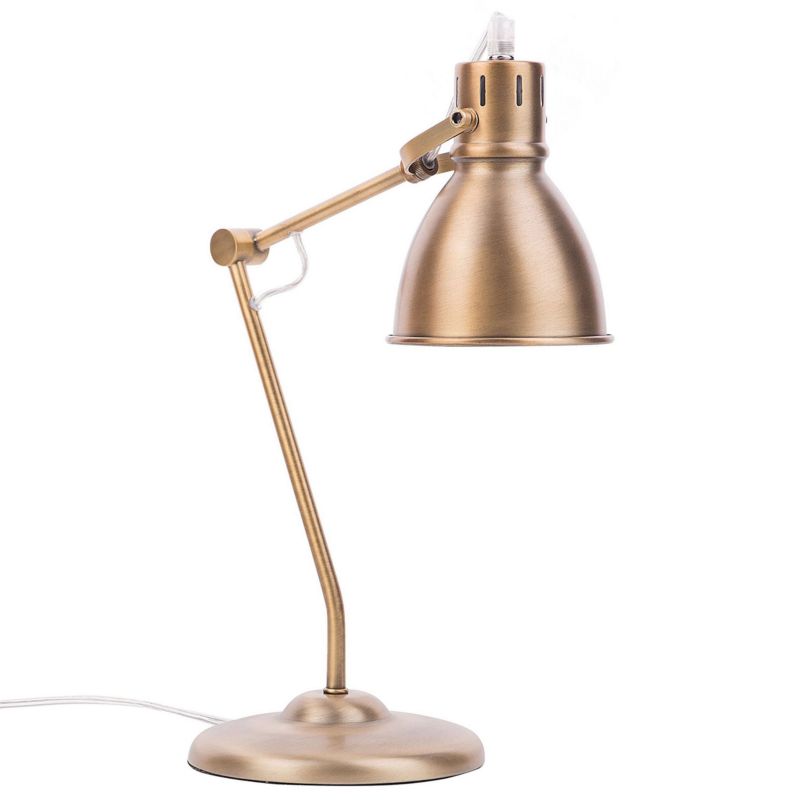 Lampa biurkowa Monsan Regulowana Metal Mosiężny 1 szt.
