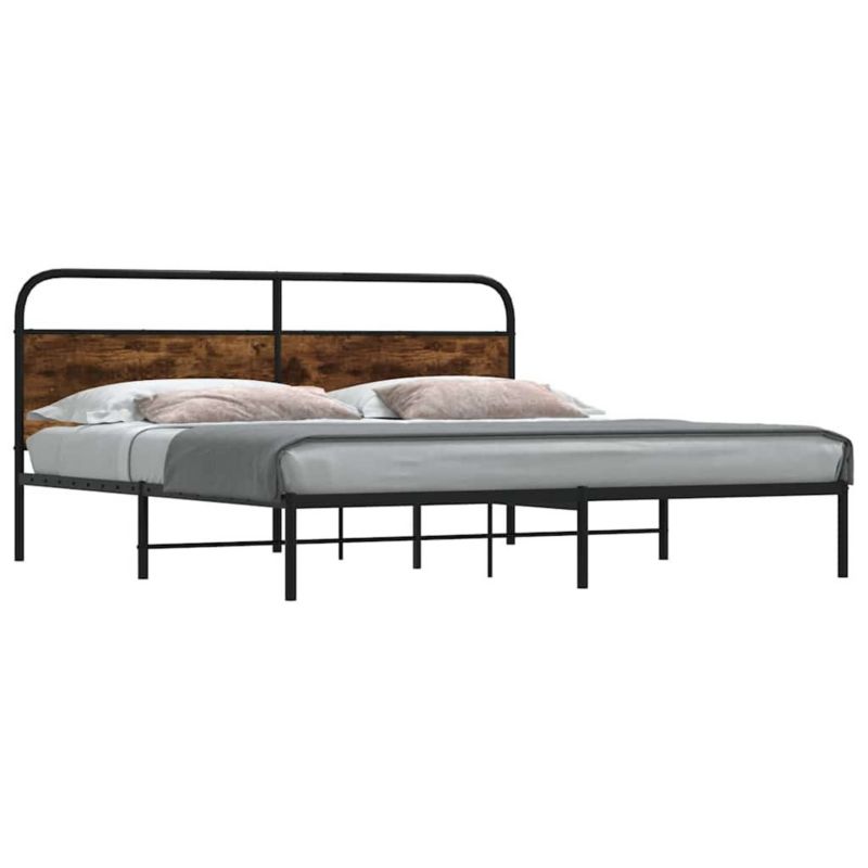 Łóżko metalowe WaszeMeble 183x213 cm dąb WM-3318631 1 szt.