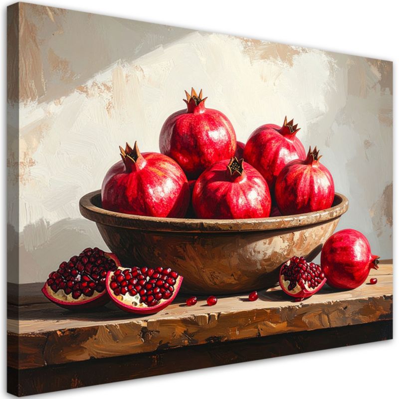 Obraz do kuchni jadalni restauracji Feeby Granaty owoce natura 120x80cm 1szt