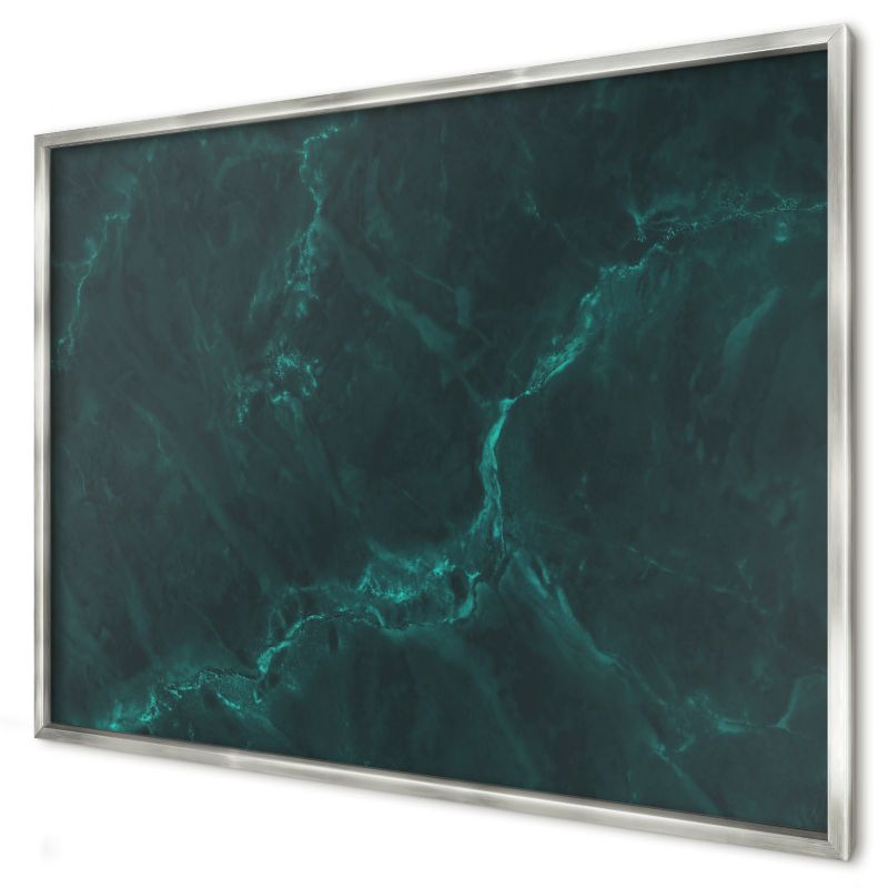 Ozdobna tablica magnetyczna Wallfluent 100x70 Zielona głębia w srebrnej ramie 1szt