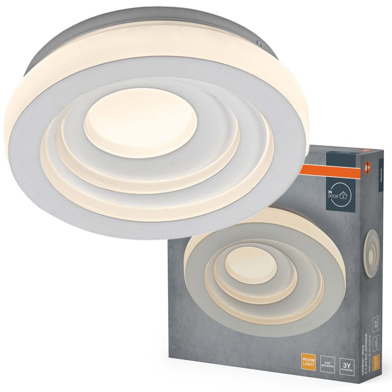Plafon Osram Orbis Lampa Sufitowa Plafon LED 36W 1500lm 3000K Okrągły Biały 1 szt.