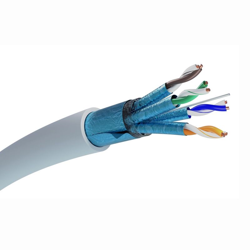 Kabel sieciowy skrętka Extralink CAT6A FFTP Wewnętrzny F/FTP 305m