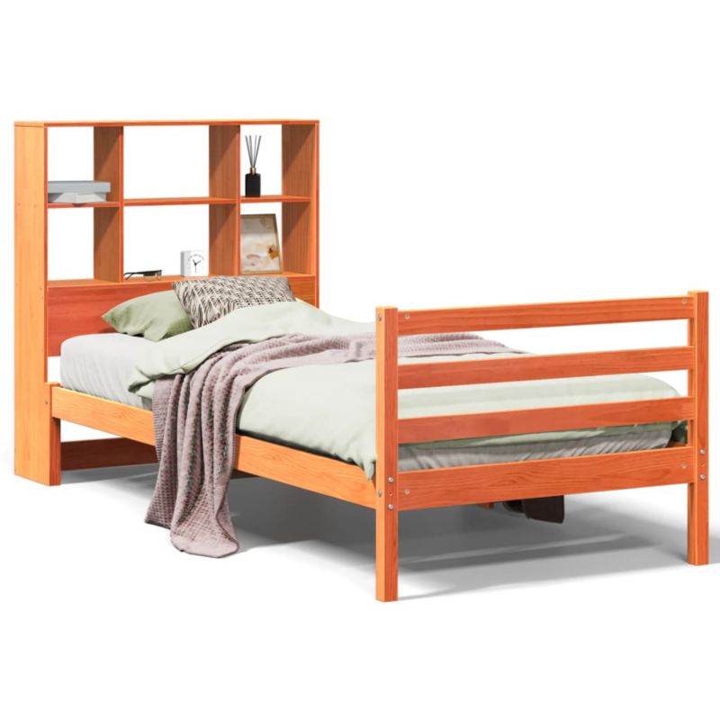 Rama łóżka WaszeMeble 80x200 cm Woskowy brąz sosna WM-3321909 1 szt.