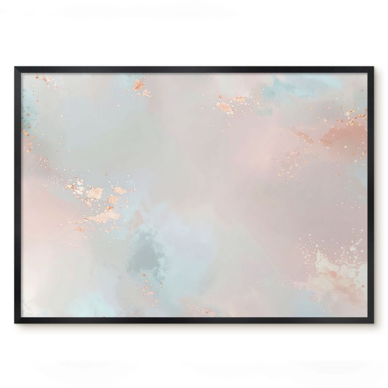 Tablica Magnetyczna Do Biura Tulup 70x50 cm Pastelowy harmonia - Czarna rama Do sypialni, salonu 1 szt.