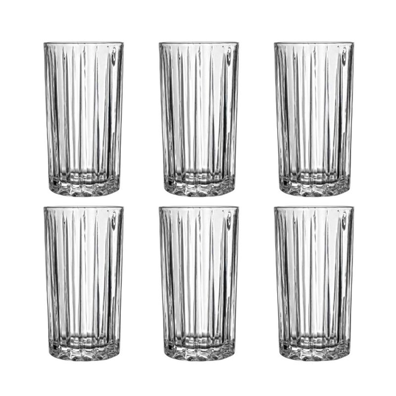 Zestaw szklanek Prisma Estia bezbarwne wysokie 410 ml 6 szt.