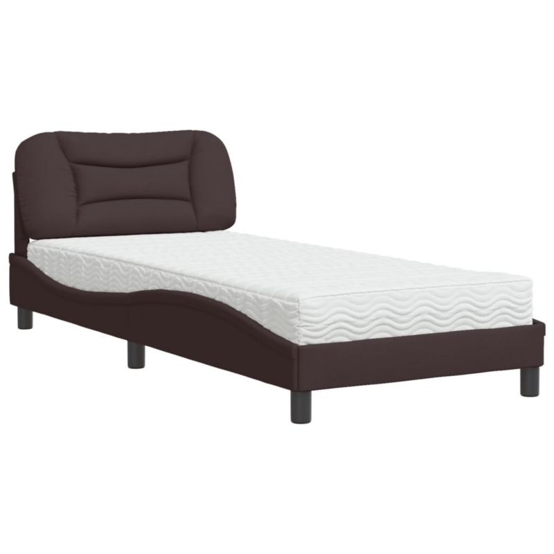 Łóżko drewniane WaszeMeble 90x200 cm ciemnobrązowe WM-3208509 1 szt.