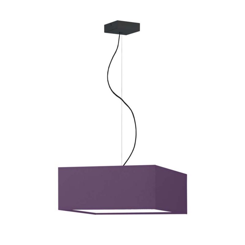 Lampa wisząca Volta Light Factory sufitowa regulowana z abażurem kwadrat Fioletowy MOTO 1szt.