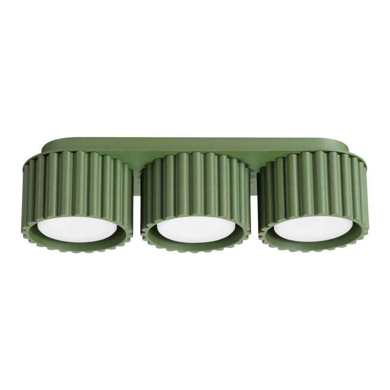 Plafon AURA 3 zielony oliwkowy Gx53 Sollux Lighting 1 szt.