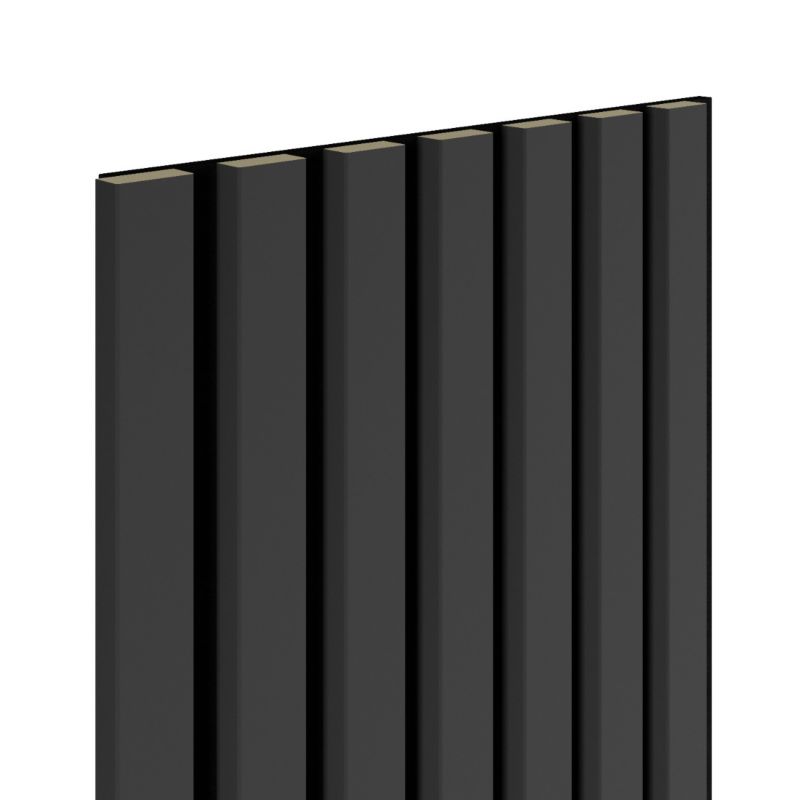 Lamele ścienne Marbet Design 7L WOODLINE 270x30 cm Grafit na czarnym filcu 1 szt.