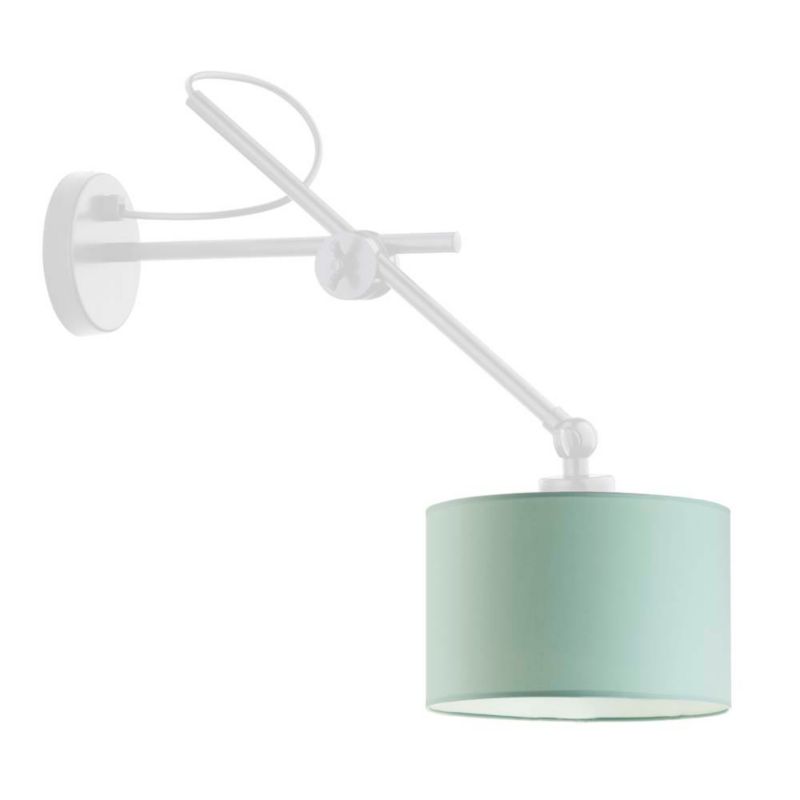 Kinkiet Volta Light Factory Modern Biały/Miętowy Abażur 1xE27 1 szt.