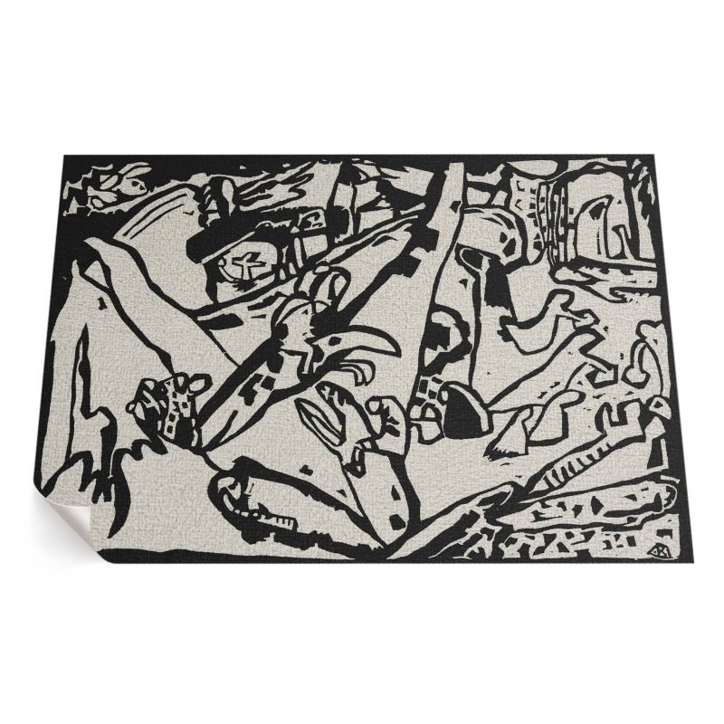 Zewnętrzny Dywan Winylowy ArtPrintCave 100x150 cm Kompozycja Wassily'ego Kandinsky'ego 1 szt.