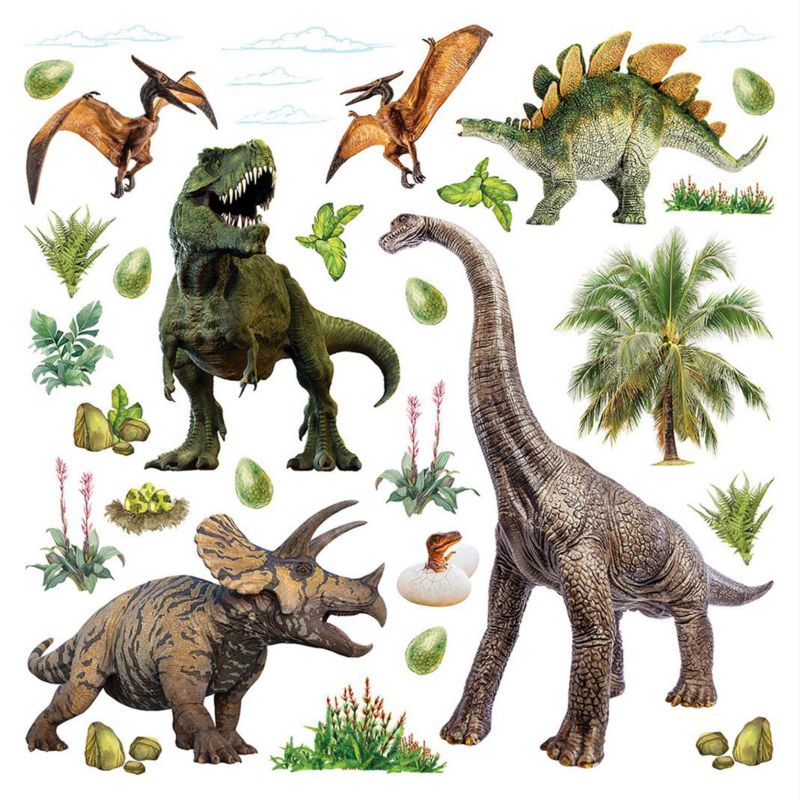 Naklejka na ścianę Sanders & Sanders dinozaury 42 x 30 cm - 1 szt.