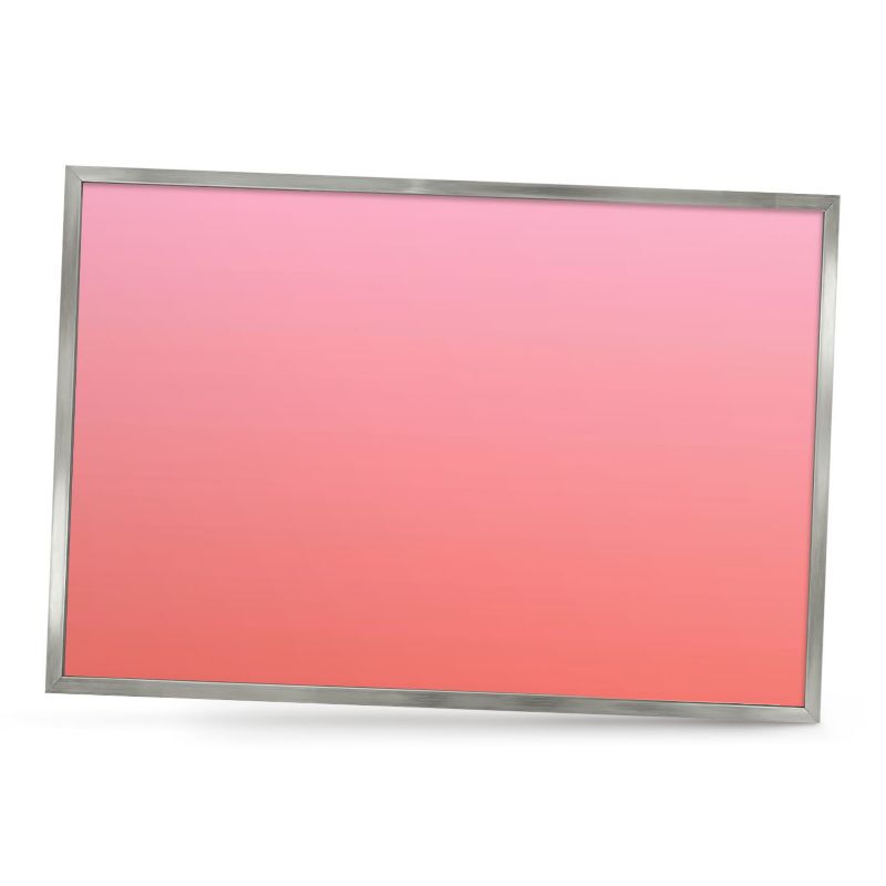 Ozdobna tablica na magnesy ArtPrintCave 60x40 Różowy pomarańczowy w srebrnej ramie 1szt