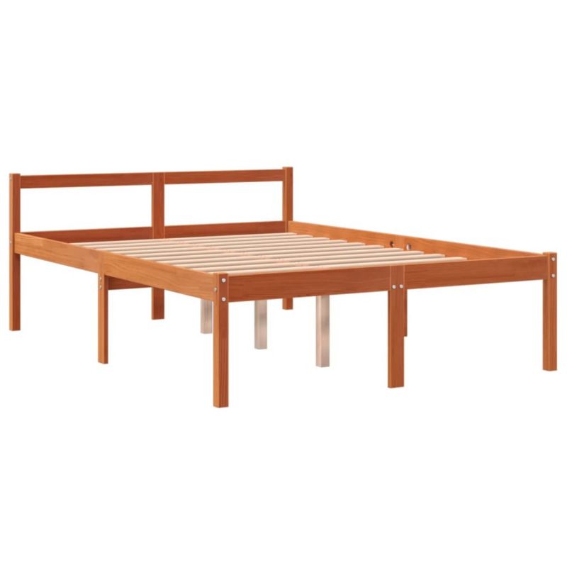 Łóżko drewniane WaszeMeble 135x190 cm brąz WM-844153 1 szt.